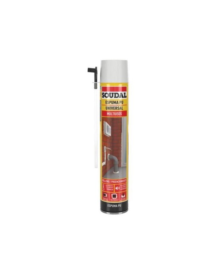 ESPUMA POLIURETANO SOUDAL 750ML.C/CANULA