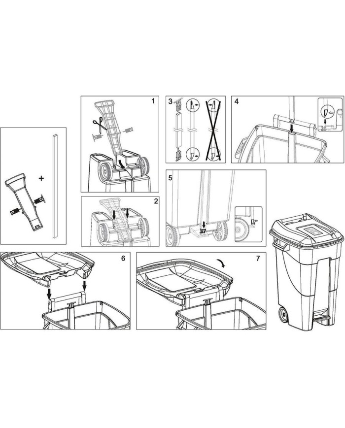 CONJUNTO TAYG BARRA/PEDAL ECO 120 LTS.