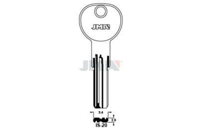 LLAVES BRUTO SEGURIDAD IS-20     LATON