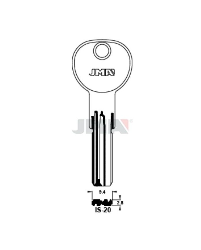 LLAVES BRUTO SEGURIDAD IS-20     LATON