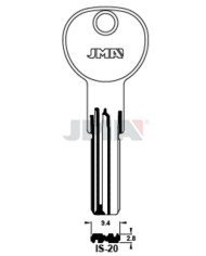 LLAVES BRUTO SEGURIDAD IS-14D    LATON