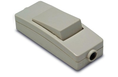 INTERRUPTOR DE PASO BASCULANTE ANCHO BLANCO