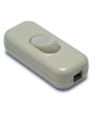 INTERRUPTOR DE PASO BASCULANTE ESTRECHO BLANCO