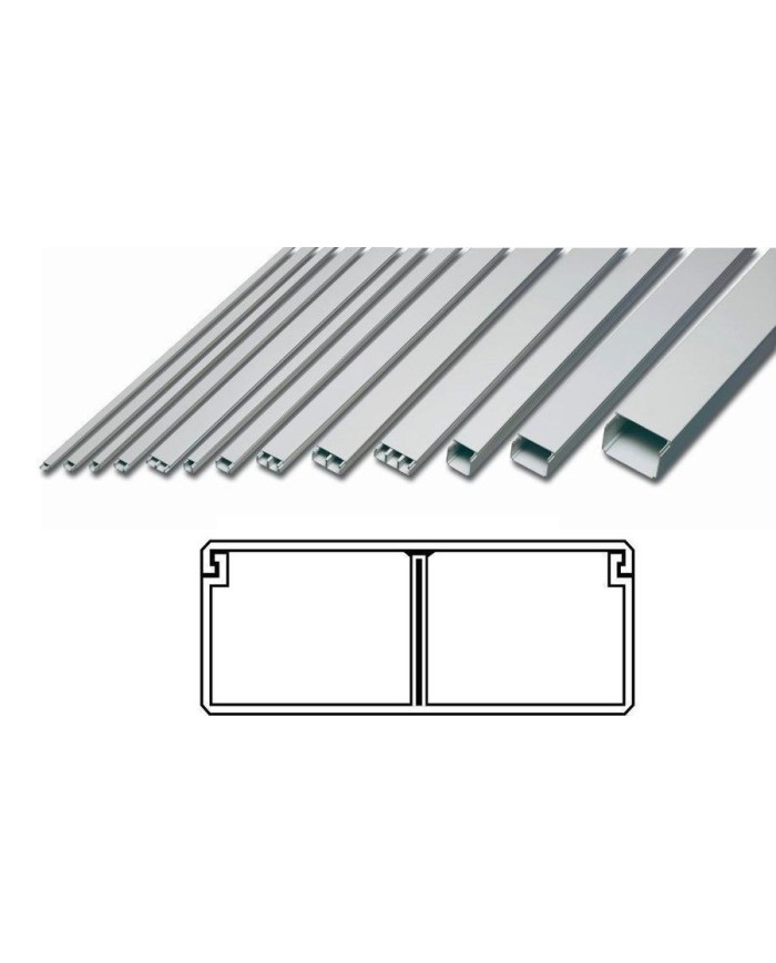 CANALETA 16X40MM. 2MTS. BLANCA