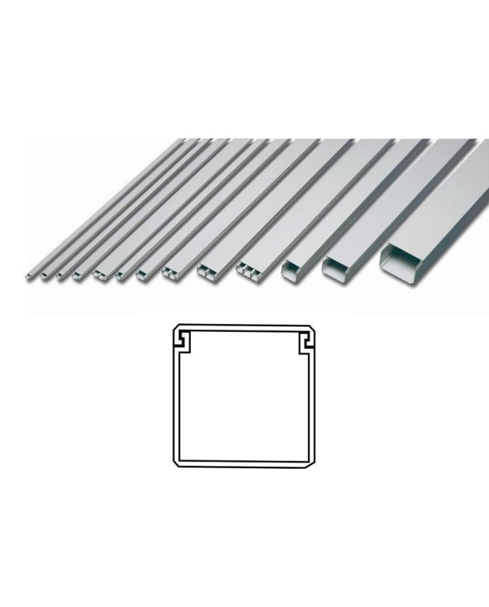CANALETA 40X40MM. 2MTS. BLANCA