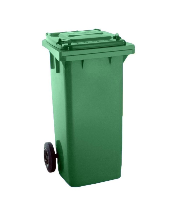 CONTENEDOR MAYA VERDE CON RUEDAS 120 LTS.