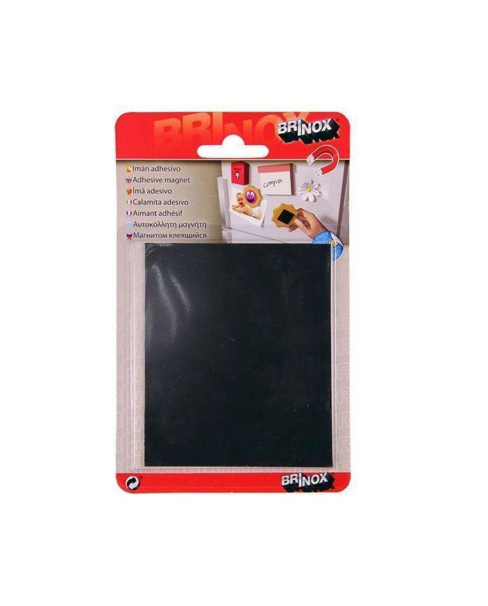 IMAN ADHESIVO 100X85MM. NEGRO BRINOX