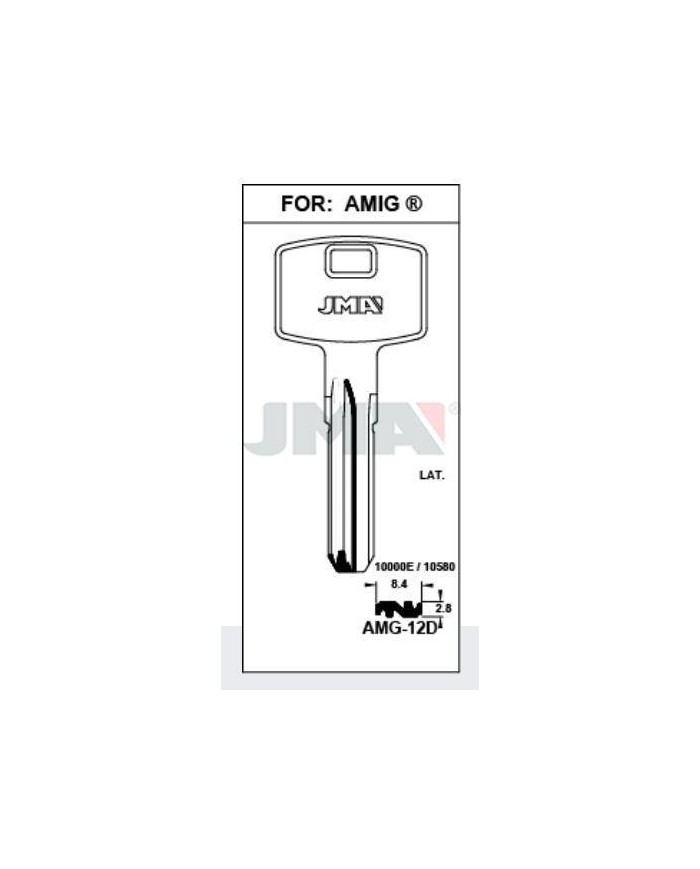 LLAVES BRUTO SEGURIDAD AMG-12D   LATON