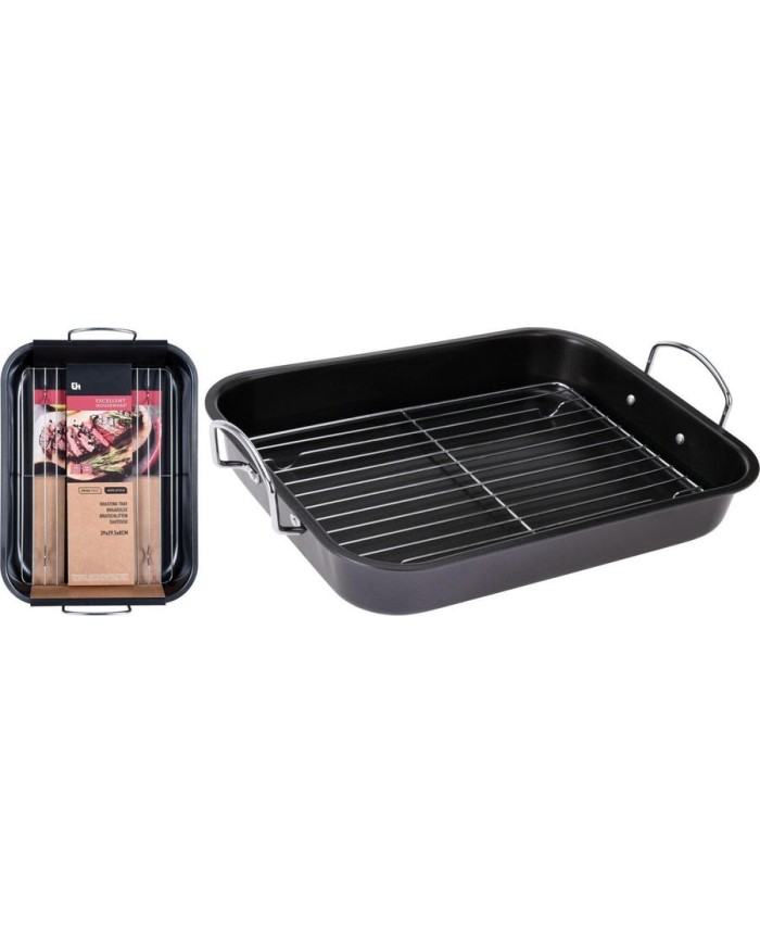 BANDEJA HORNO EXCELLENTH 39X29 CMS. CON PARRILLA