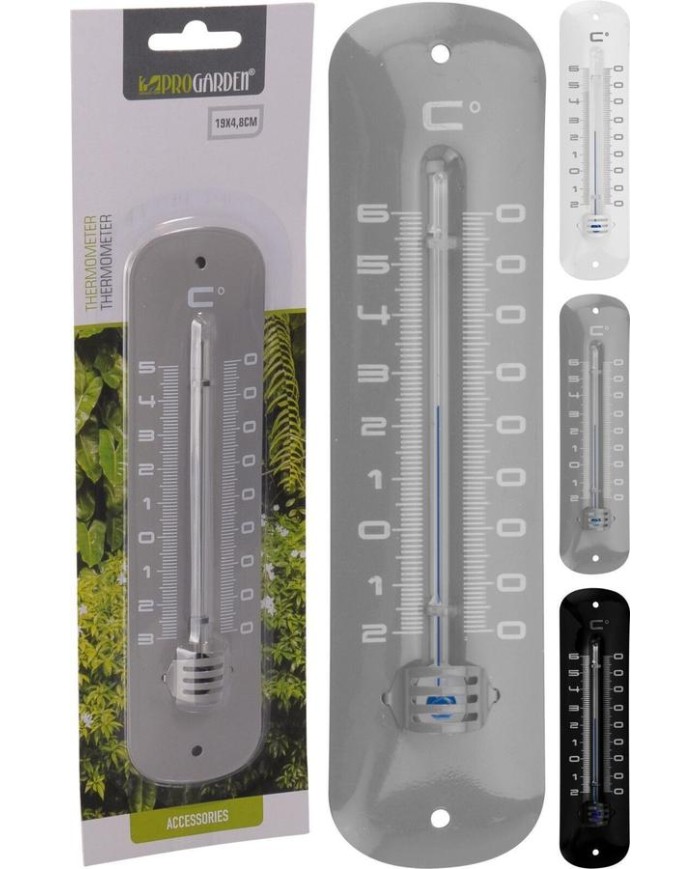 TERMOMETRO METAL PROGARDEN 19 CMS.