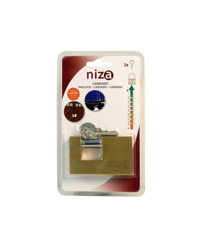 CANDADO AMIG LATON NIZA 200-90MM.FORMA U