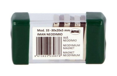 IMAN NEODIMIO 30X20X5MM. RECTANGULAR AMIG (5UDS.)