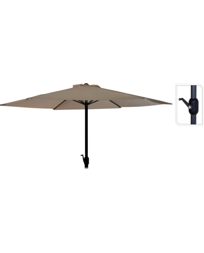 SOMBRILLA JARDIN AMBIANCE 3 MTS. MARRON