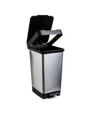 CUBO BASURA TATAY C/PEDAL PLASTICO GRIS 25LTS.