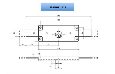 CERRADURA PERSIANA ILARGI 11A (154X60MM)