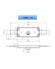 CERRADURA PERSIANA ILARGI 11A (154X60MM)