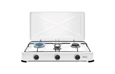 COCINA DE GAS SOGO 3 FUEGOS BLANCA
