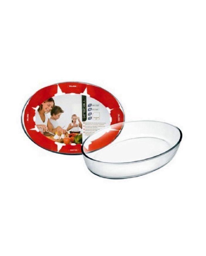 FUENTE HORNO OVAL IBILI CRISTAL 35X25CMS