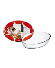 FUENTE HORNO REDONDA IBILI CRISTAL 26X6CMS.