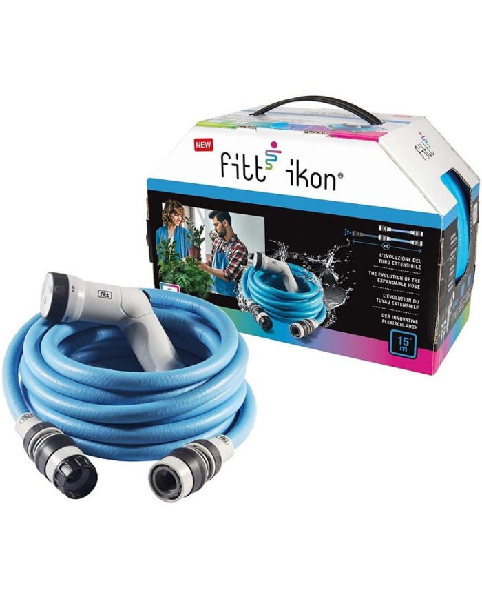 MANGUERA IKON AZUL 15MTS. PISTOLA FITT