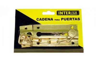 CADENA PUERTA INTERFER DORADA