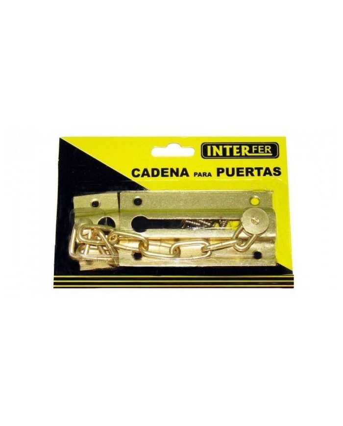 CADENA PUERTA INTERFER DORADA