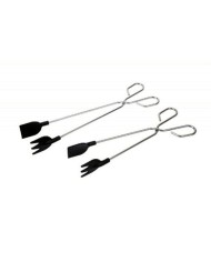 TENACILLA CARNE INOXIDABLE 30CM CON PALA NYLON