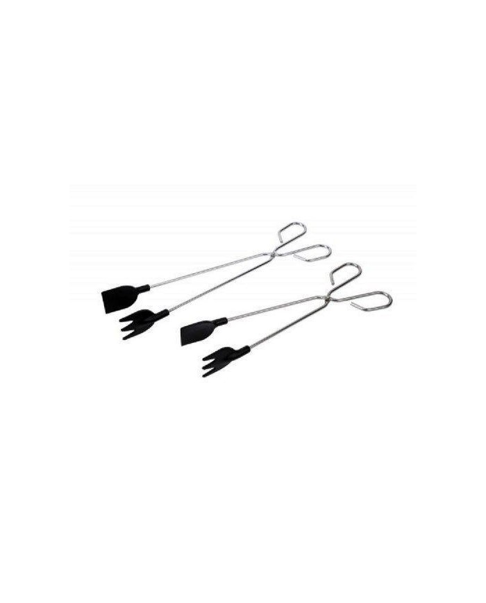 TENACILLA CARNE INOXIDABLE 30CM CON PALA NYLON
