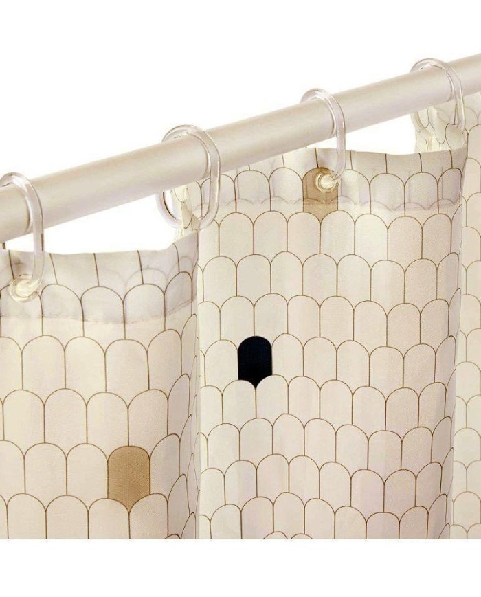 CORTINA BAÑO RAYEN POLIESTER BLANCA 2348