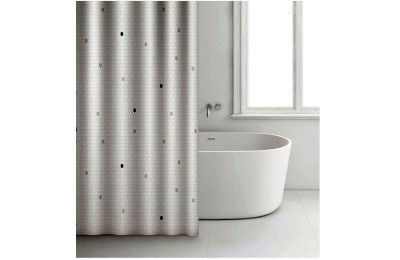 CORTINA BAÑO RAYEN POLIESTER BLANCA 2348