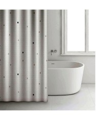 CORTINA BAÑO RAYEN POLIESTER BLANCA 2348