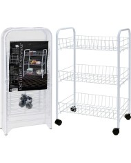 CARRITO COCINA STORAGE BLANCO 44X32X80CM