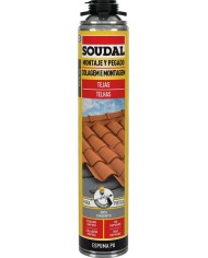FIJACION TEJAS SOUDAL ROJA CANULA 750ML.