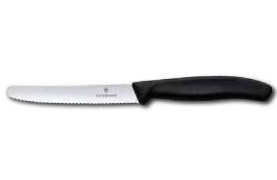CUCHILLO VICTORINOX PARA TOMATES NEGRO