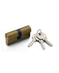 CILINDRO YALE LATONADO 60 MM. LEVA CORTA 30X30