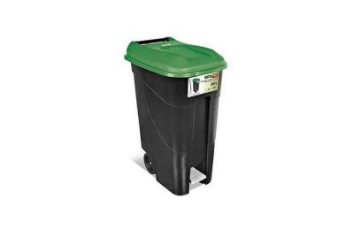CONTENEDOR TAYG VERDE C/RU+PEDAL  80LTS.
