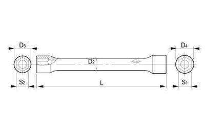 LLAVE TUBO HEXAGONAL  6-7MM. IRIMO