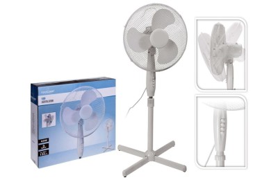 VENTILADOR PIE  45W.40CM. BLANCO EH