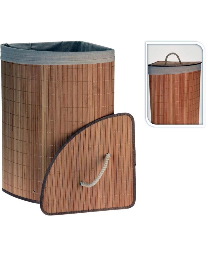 CESTA BAMBU ROPA ESQUINERA 60 CMS. KOOP