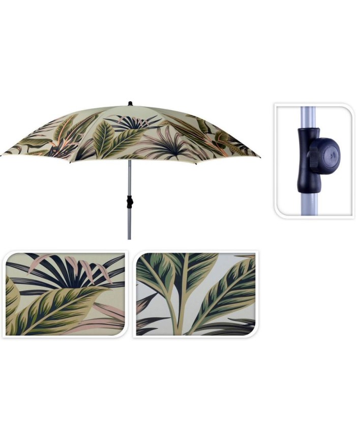 SOMBRILLA PLAYA BEIG ESTAMPADA 200CM PR