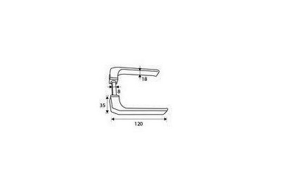 MANIVELA ALUMINIO 702 PLATA MICEL (JUEGO)