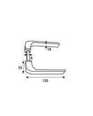 MANIVELA ALUMINIO 702 PLATA MICEL (JUEGO)