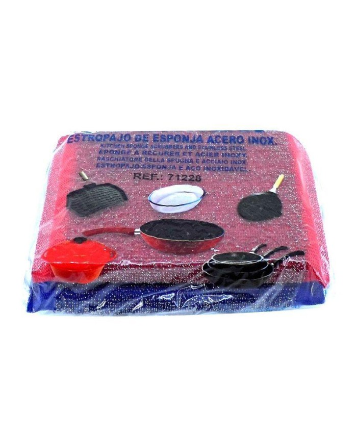 ESTROPAJO PAMEX ESPONJA-ACERO (P/2UDS.)