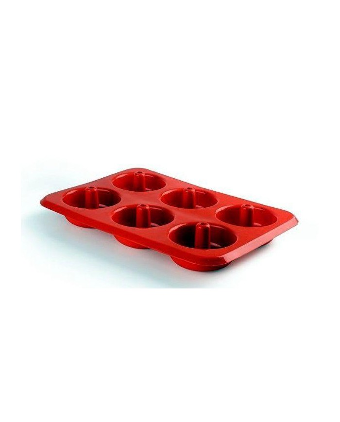 MOLDE SILICONA DONUTS 6 CAVIDADES IBILI