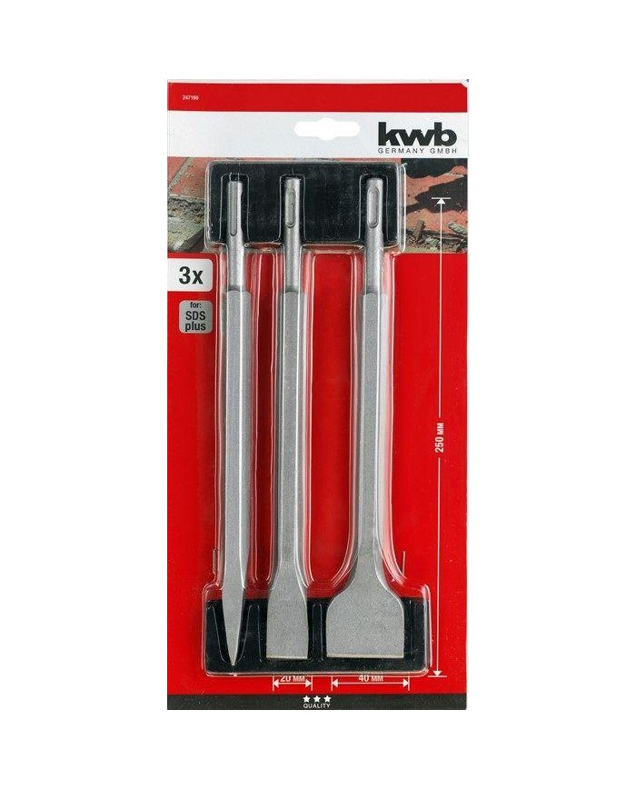 SET CINCELES SDS (3 PZAS.) KWB
