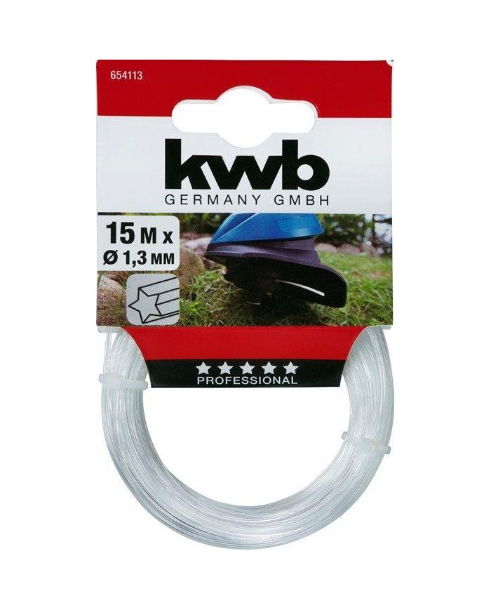 HILO DE NYLON 1'3MM. DESBROZADORA KWB (R/15 MTS.)
