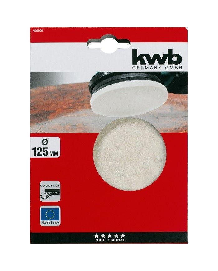 DISCO FIELTRO VELCRO PARA PULIR 125 MM