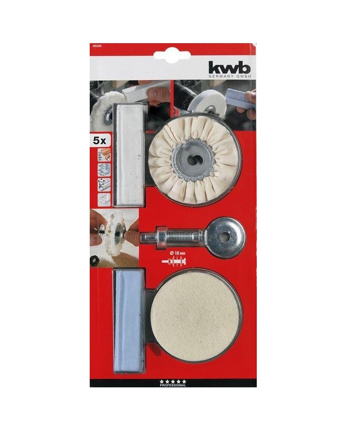 SET PARA PULIDO (5 PZAS.) KWB