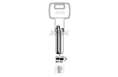 LLAVES BRUTO SEGURIDAD BAI-8D     LATON