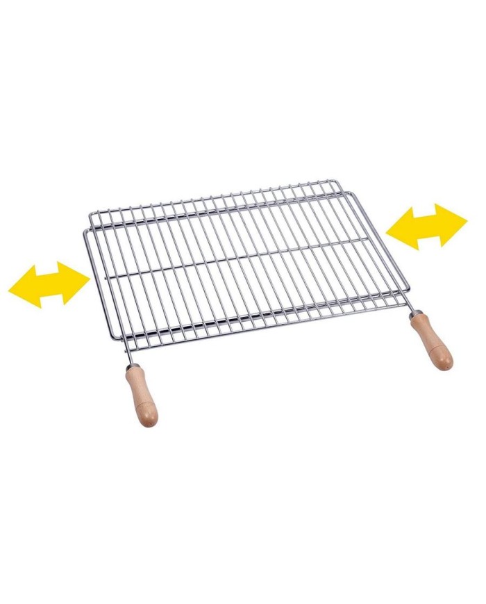 PARRILLA BARBACOA EXTENSIBLE 60X40 ZINCADA SAUVI